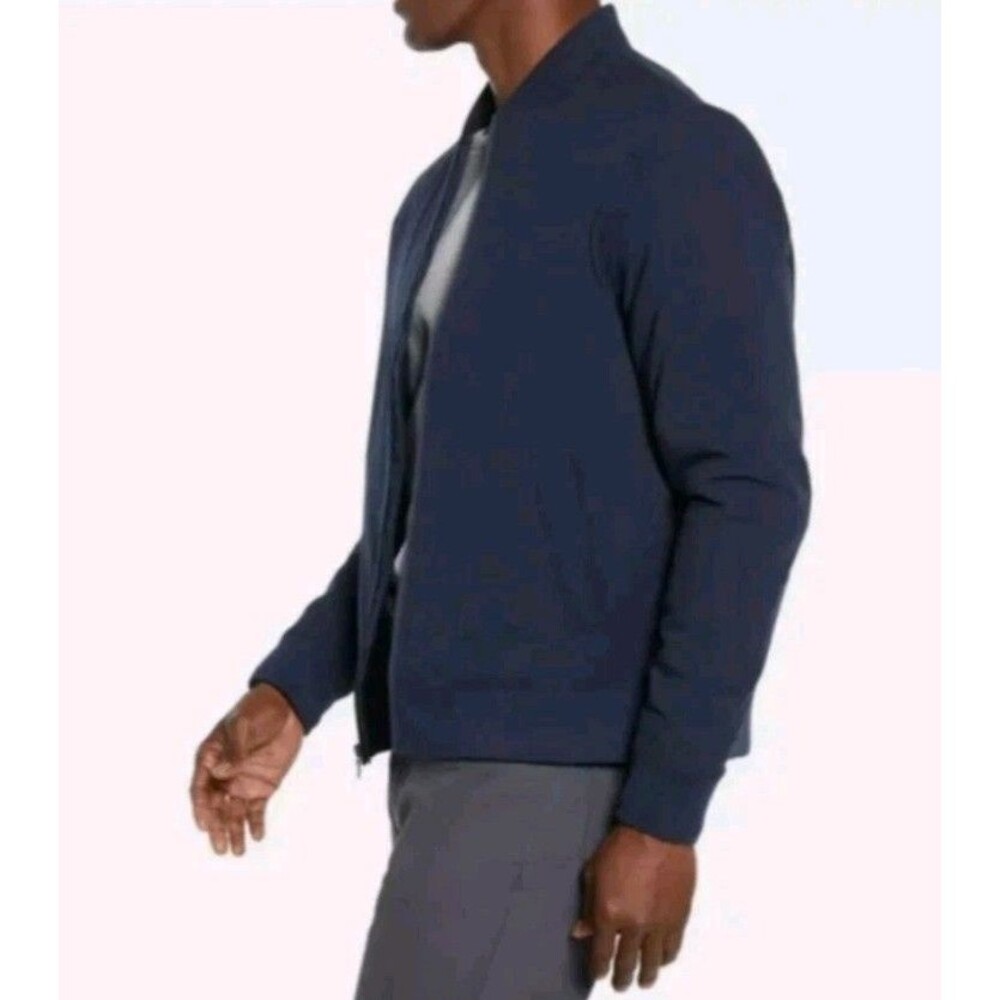 Banana Republic Men’s Bomber Jacket, Blue,‎ XL - Picture 3 of 6
